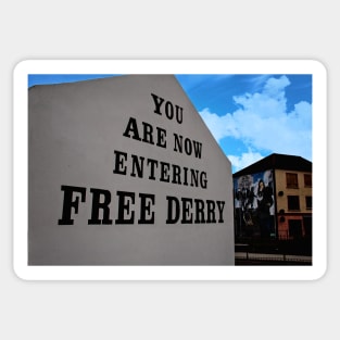 You Are Now Entering Free Derry Sticker